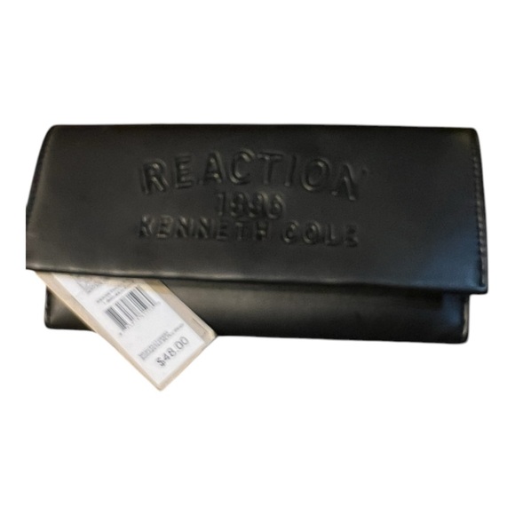 Kenneth Cole Reaction Heritage Logo Black Wallet - Picture 7 of 9